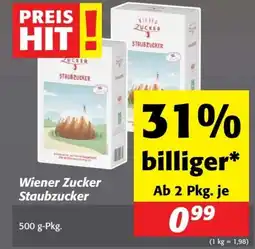 Nah&Frisch Wiener Zucker Staubzucker Angebot