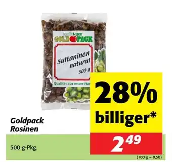 Goldpack Rosinen