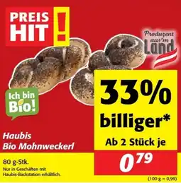 Nah&Frisch Haubis Bio Mohnweckerl Angebot