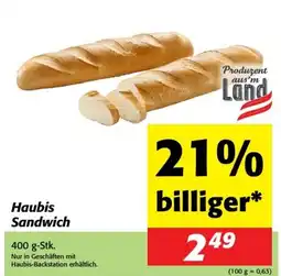 Nah&Frisch Haubis Sandwich Angebot