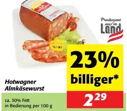 Nah&Frisch Hotwagner Almkäsewurst Angebot