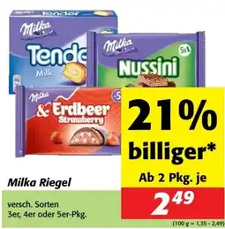 Nah&Frisch Milka Riegel Angebot