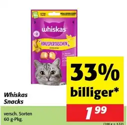 Nah&Frisch Whiskas Snacks Angebot