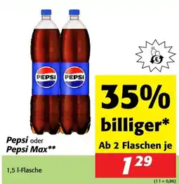 Nah&Frisch Pepsi oder Pepsi Max Angebot
