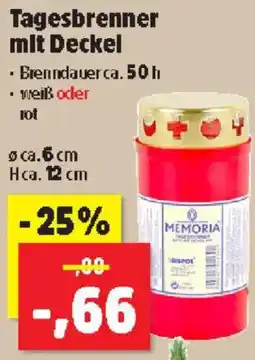 Thomas Philipps Tagesbrenner mit Deckel Angebot