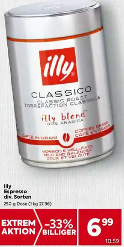 Billa Illy Espresso Angebot