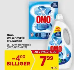 Billa Omo Waschmittel Angebot