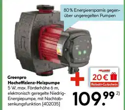 Hellweg Hocheffizienz-heizungspumpe Angebot