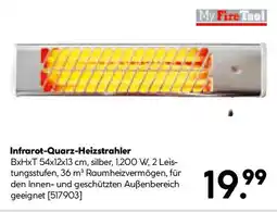 Hellweg MyFireTool Infrarot-Quarz-Heizstrahler Lantau Angebot