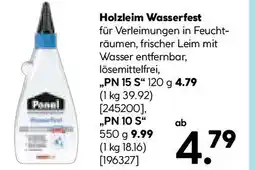 Hellweg Ponal Holzleim Wasserfest Angebot