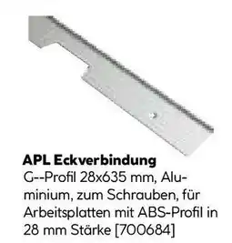 Hellweg Arbeitsplatten eckverbindung g-profil Angebot