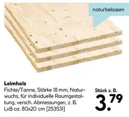 Hellweg Basic Aktion-Leimholz Angebot