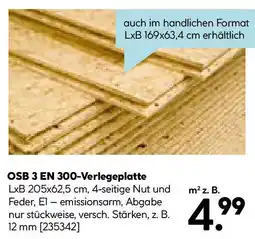 Hellweg Osb 3 en 300-verlegeplatte k-board Angebot