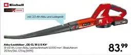 Hellweg Einhell akku-laubbläser ge-cl 18 li e - kit 3-teilig Angebot