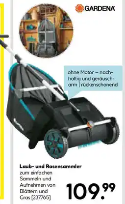 Hellweg Gardena Laub- und Rasensammler schwarz Angebot