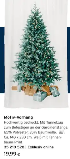 Tchibo Eduscho Motiv-Vorhang Angebot