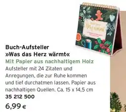 Tchibo Eduscho Buch-Aufsteller Was das Herz wärmt Angebot