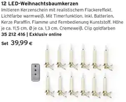Tchibo Eduscho 12 LED-Weihnachtsbaumkerzen Angebot