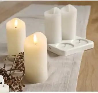 Tchibo Eduscho LED-Akku-Echtwachskerzen Angebot