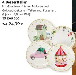 Tchibo Eduscho 4 Dessertteller Angebot