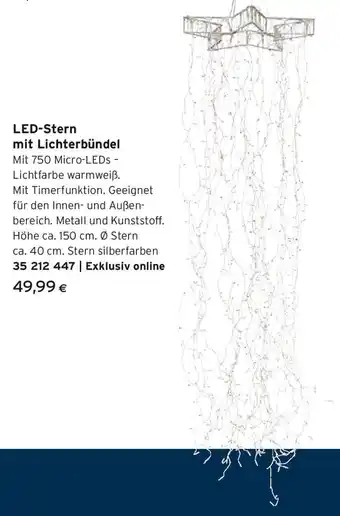 Tchibo Eduscho LED-Stern mit Lichterbündel Angebot