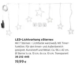 Tchibo Eduscho LED-Lichtvorhang Sterne Angebot