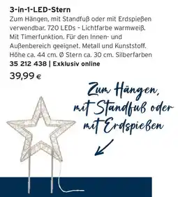 Tchibo Eduscho 3-in-1-LED-Stern Angebot