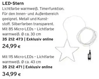 Tchibo Eduscho LED-Stern Angebot