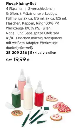 Tchibo Eduscho Royal-Icing-Set Angebot
