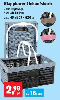 Thomas Philipps Klappbarer Einkaufskorb Angebot