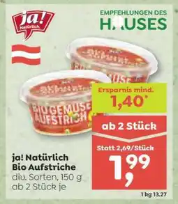 ADEG ja! Natürlich Bio Aufstriche Angebot