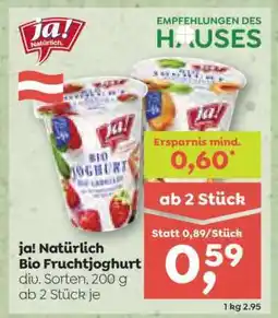 ADEG Ja! Natürlich Bio Fruchtjoghurt Angebot
