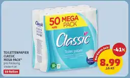 PENNY TOILETTENPAPIER CLASSIC MEGA PACK Angebot