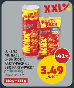 PENNY LORENZ NIC NACS ERDNÜSSE*, PARTY-PACK od. BBQ PARTY-PACK Angebot