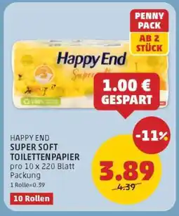 PENNY HAPPY END SUPER SOFT TOILETTENPAPIER Angebot