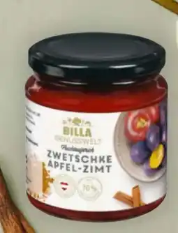 Billa Billa Genusswelt Zwetschke-Apfel Zimt Fruchtaufstrich Angebot