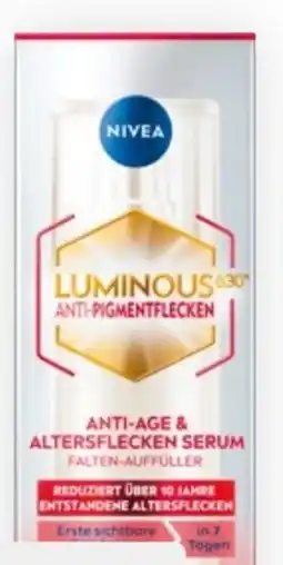 Bipa Nivea Cellular Luminous 630 2 in1 Anti-Age & Altersflecken Serum Angebot