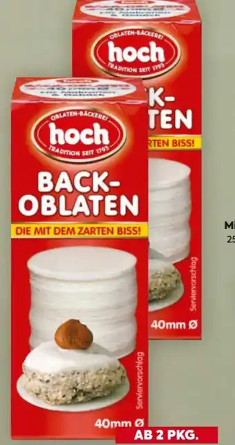 Billa Hoch Backoblaten Angebot