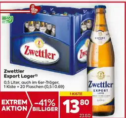 Billa Zwettler Export Lager Angebot