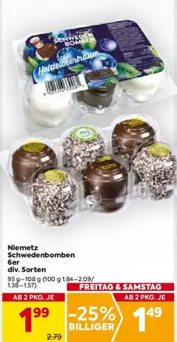 Billa Niemetz Schwedenbomben 6er Angebot