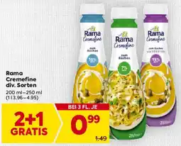 Billa Rama Cremefine Angebot