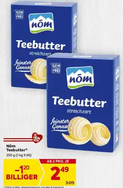 Billa nóm Teebutter Angebot