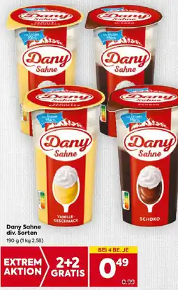Billa Dany Sahne Angebot