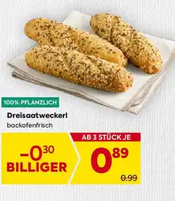Billa Dreisaatweckerl Angebot