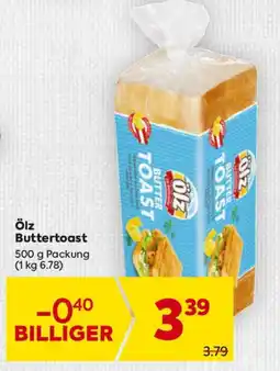 Billa Ölz Buttertoast Angebot