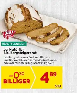 Billa Ja! Natürlich Bio-Bergsteigerbrot Angebot