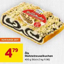 Billa Ölz Mohnstreuselkuchen Angebot