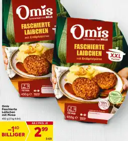 Billa Omis Faschierte Laibchen mit Püree Angebot