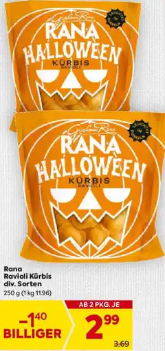 Billa Rana Ravioli Kürbis Angebot