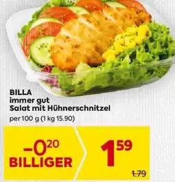 Billa BILLA immer gut Salat mit Hühnerschnitzel Angebot